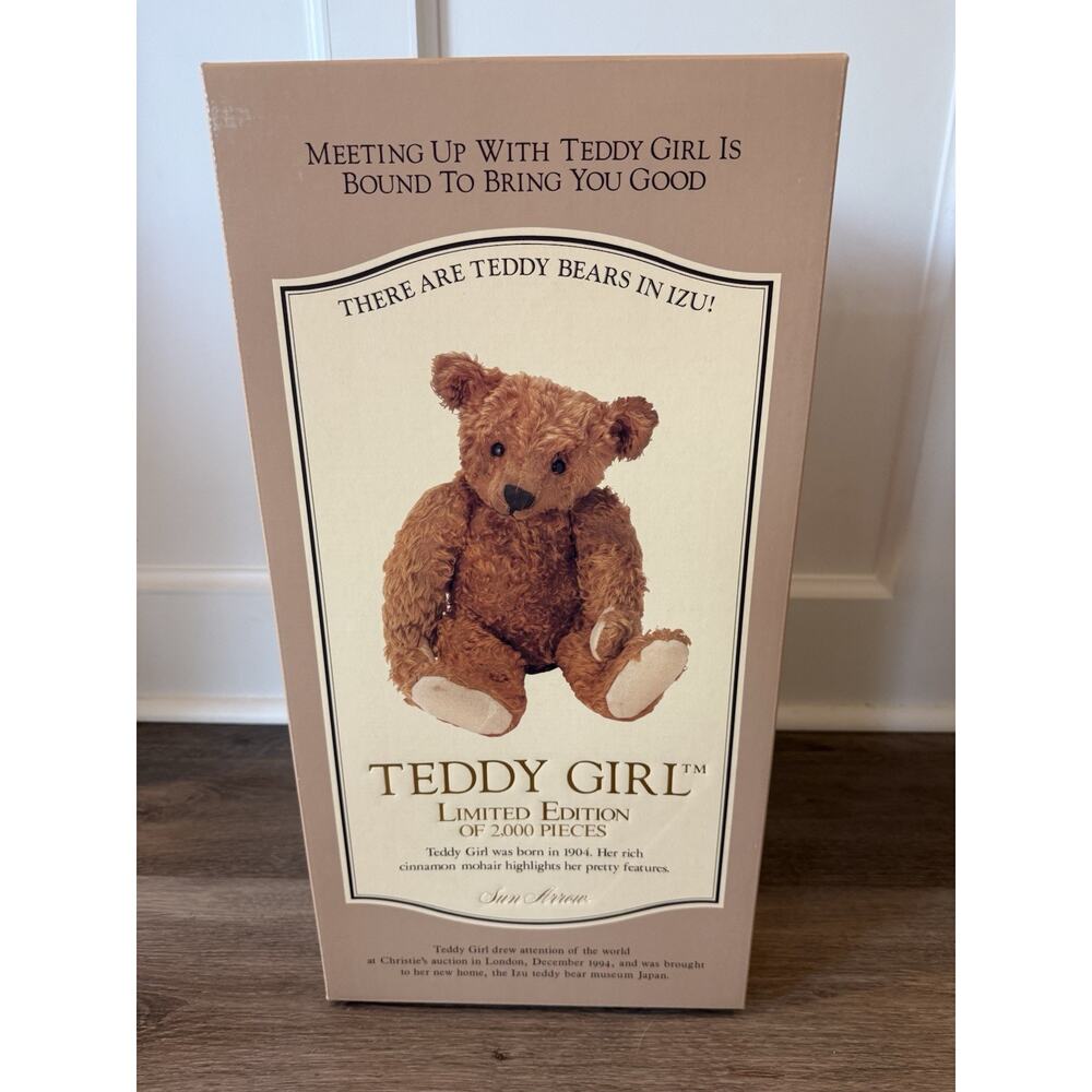 Sun Arrow Teddy Girl Limited Edition #1536/2000 18" Mohair Jointed Bear Japan